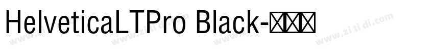 HelveticaLTPro Black字体转换